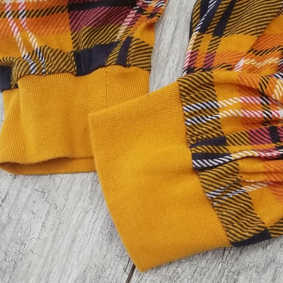 Urban outfitters cropped plaid shirt sz l - Picture 6 of 8